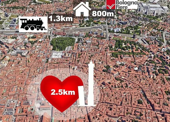 شقة 5 Min Da Fiera - Casa Con 2 Da Letto Con Parcheggio Gratuito بولونيا